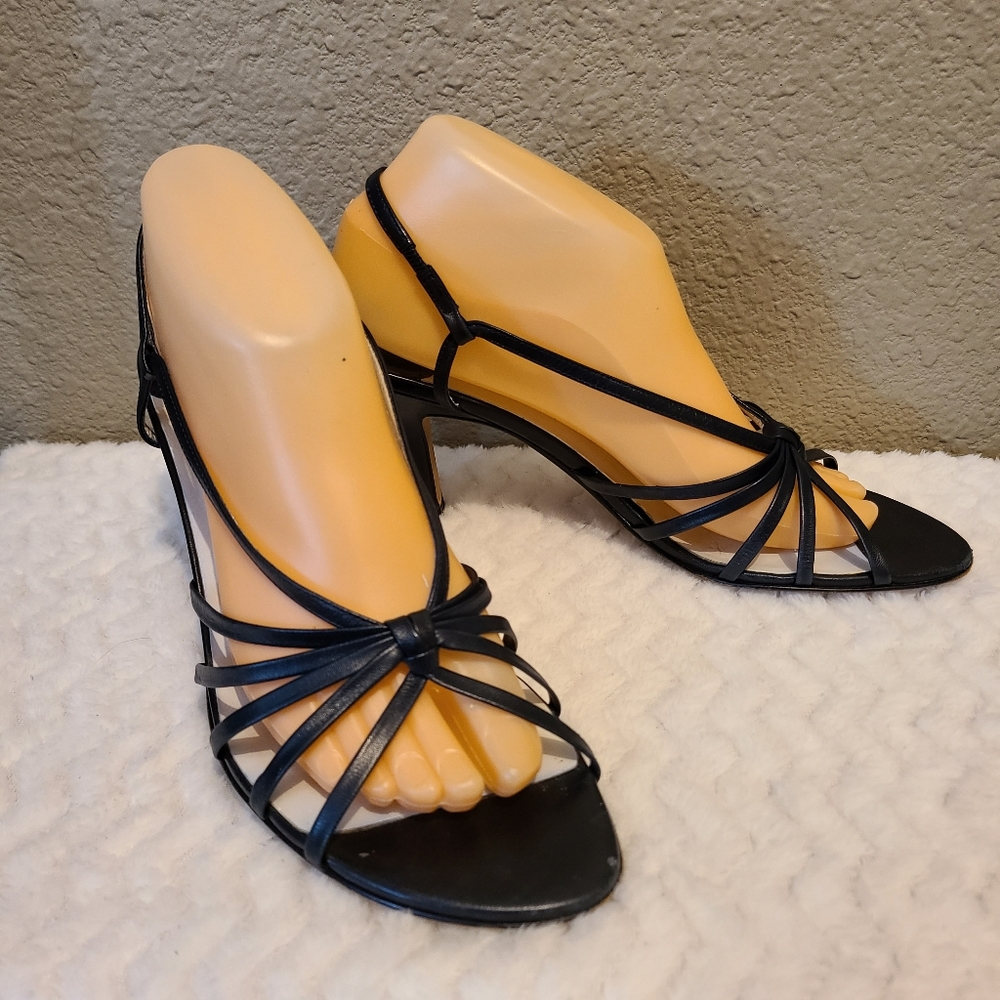 Nordstrom strappy heel navy blue
